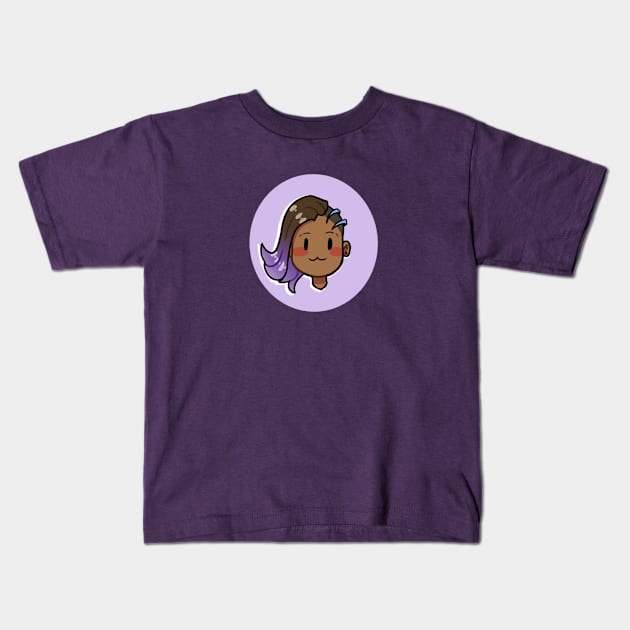 Sombra Chibi Overwatch Kids T-Shirt by CandyCara